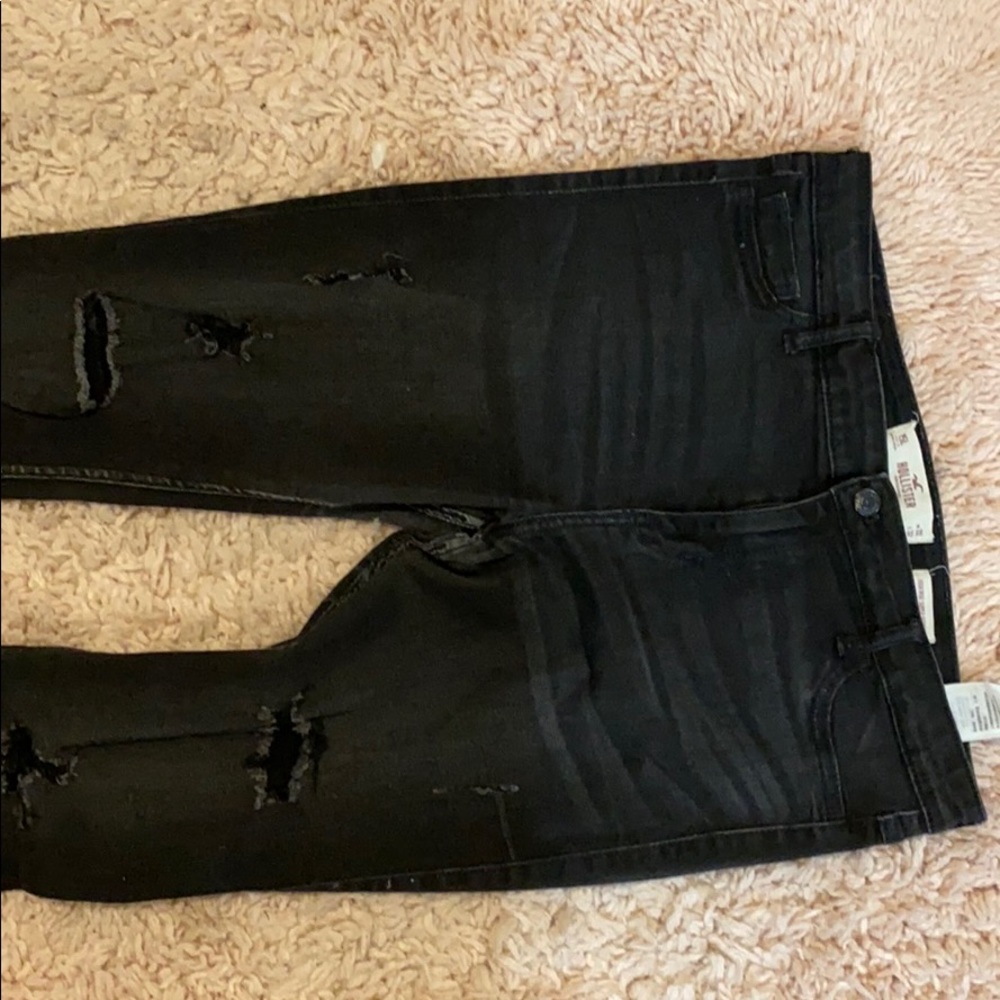 Black Hollister Ripped Jeans